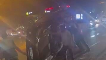Diyarbakır’da otomobil takla attı: 1 yaralı