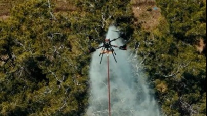 Yangında ilk kez kullanıldı. Yenilikçi dron sistemi başarıyla test edildi